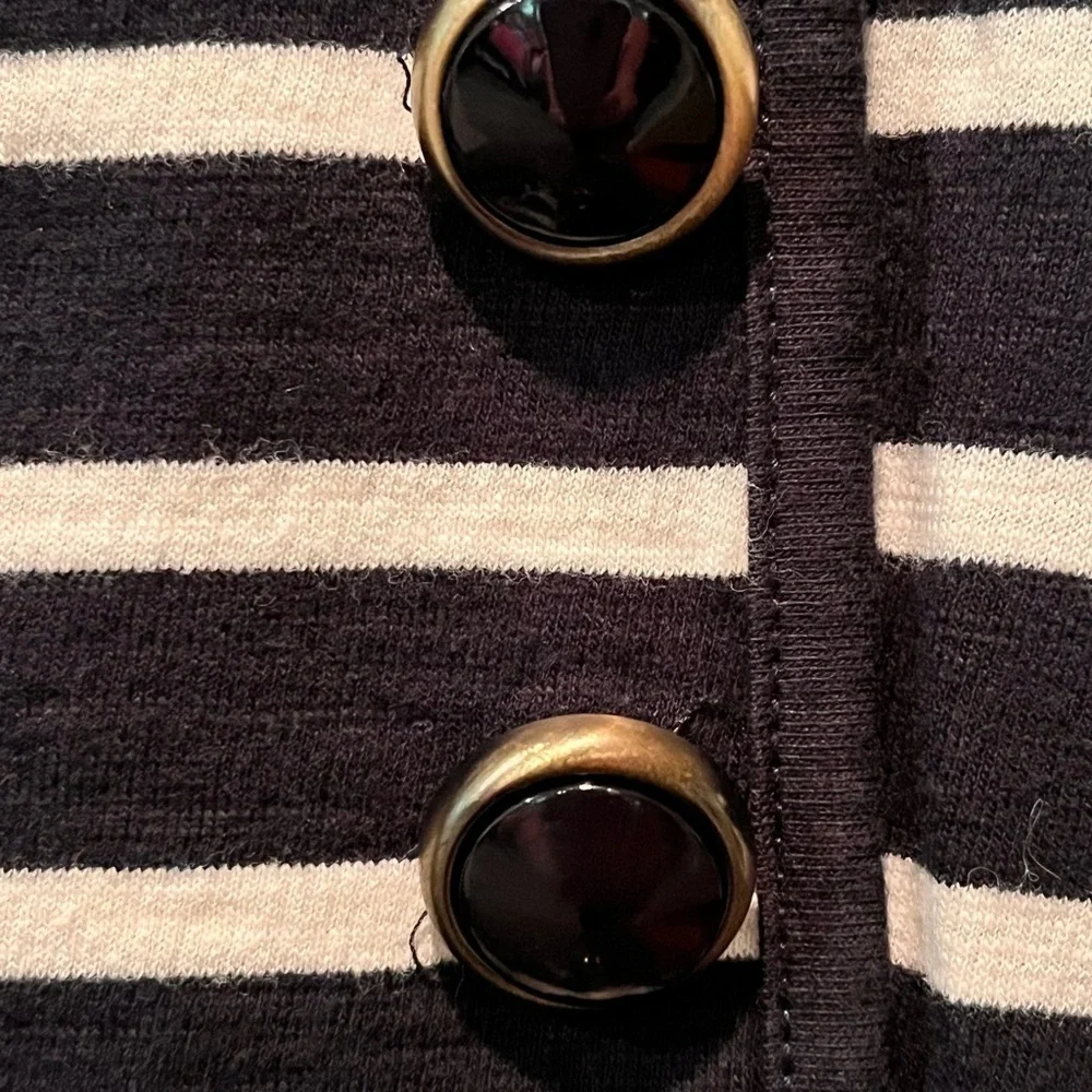 I LOVE H81 Ladies Dress Size L Black/White Summer Tank Trending Pockets Chic Fun - Picture 3 of 6